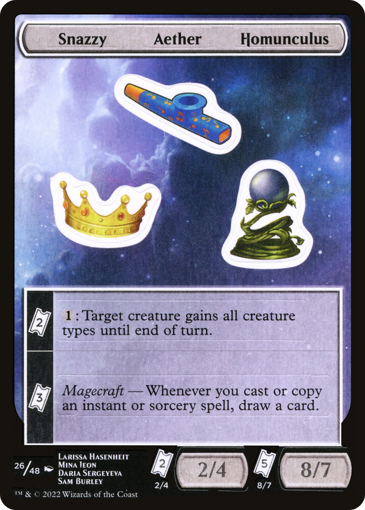Snazzy Aether Homunculus Sticker Sheet (UNF-026)