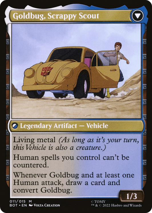 Goldbug, Humanity's Ally // Goldbug, Scrappy Scout (BOT-011) (Foil)