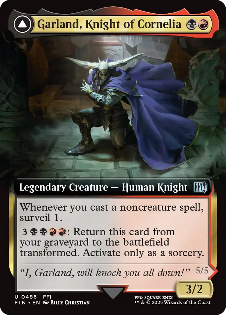 Garland, Knight of Cornelia // Chaos, the Endless (FIN-486) (Extended Art) (Foil)