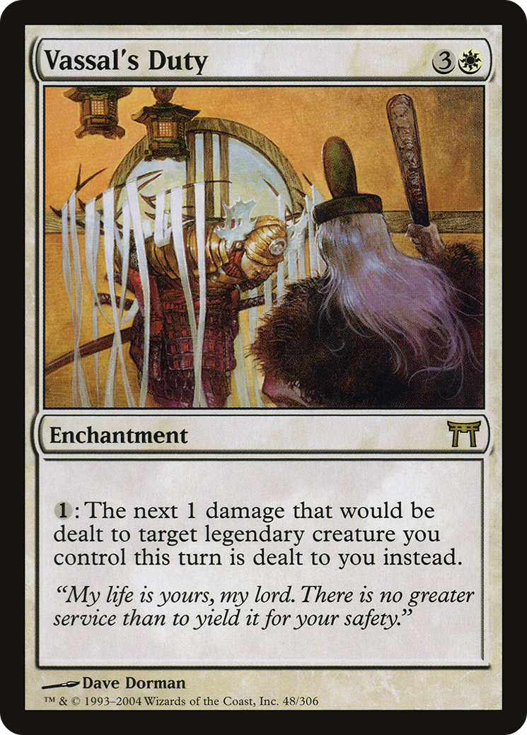 Vassal's Duty (CHK-048) (Foil)