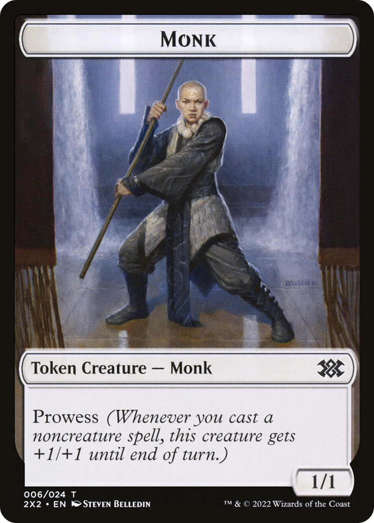 Cat Dragon // Monk Double-Sided Token (T2X2-19 // 6)