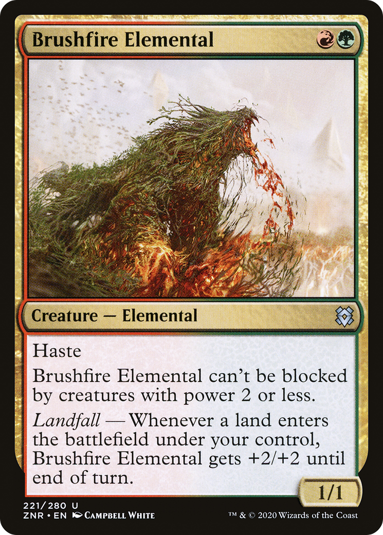 Brushfire Elemental (ZNR-221) (Foil)