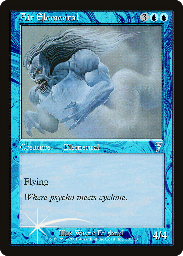 Air Elemental (7ED-058★) (Foil)