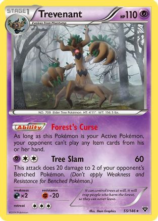 Trevenant (XY-055) (Reverse Holofoil)