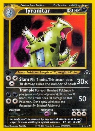 Tyranitar (31) (N2-031) (1st Edition)