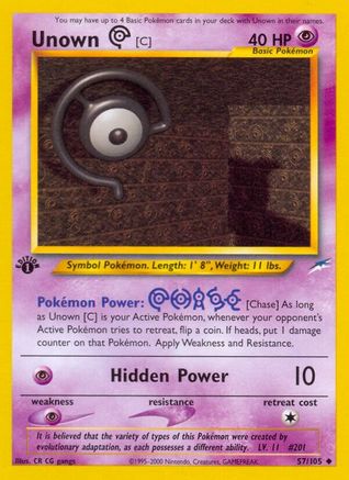 Unown [C] (N4-057) (1st Edition)