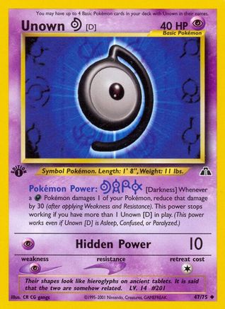 Unown [D] (N2-047) (1st Edition)