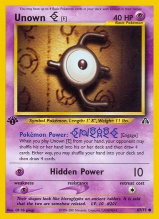 Unown [E] (N2-067) (Unlimited)