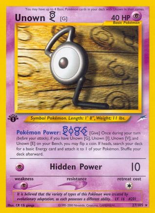 Unown [G] (N4-027) (Unlimited)