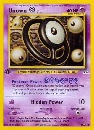Unown [O] (N2-069) (1st Edition)