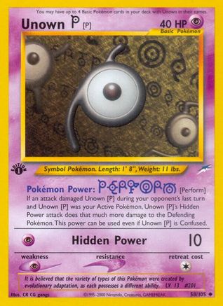 Unown [P] (N4-058) (Unlimited)