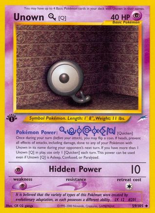 Unown [Q] (N4-059) (Unlimited)