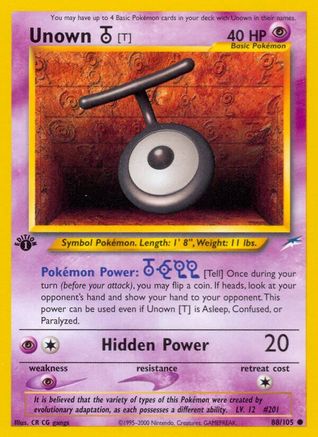 Unown [T] (N4-088) (1st Edition)