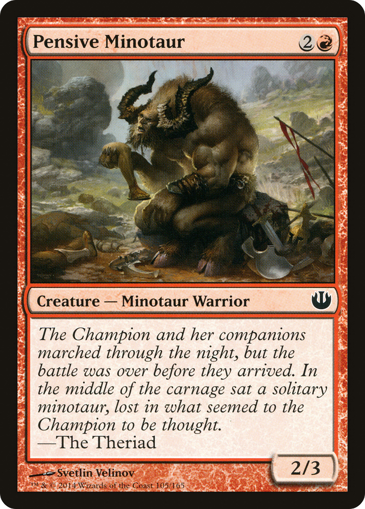 Pensive Minotaur (JOU-105) (Foil)