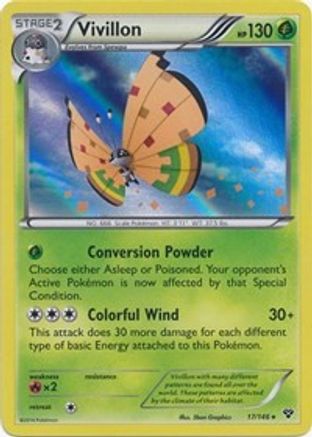 Vivillon (High Plains [Orange]) (XY-017) (Holofoil)