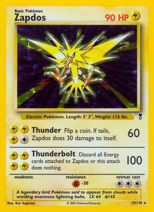 Zapdos (LC-019) (Reverse Holofoil)
