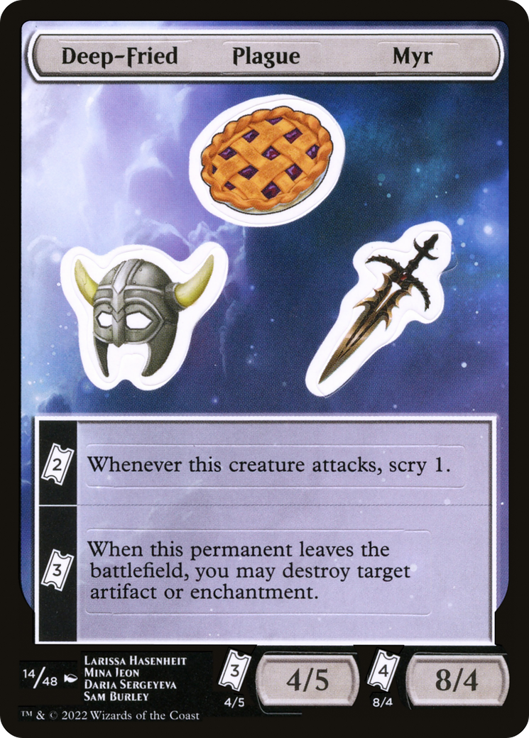Deep-Fried Plague Myr Sticker Sheet (UNF-014)