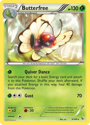 Butterfree (FLF-003) (Reverse Holofoil)