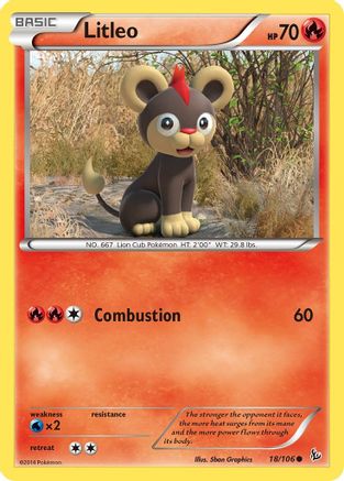 Litleo (18) (FLF-018) (Reverse Holofoil)