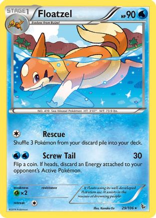 Floatzel (FLF-029) (Reverse Holofoil)