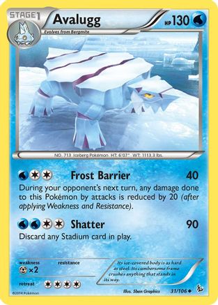 Avalugg (FLF-031) (Reverse Holofoil)
