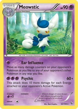 Meowstic (FLF-043) (Reverse Holofoil)