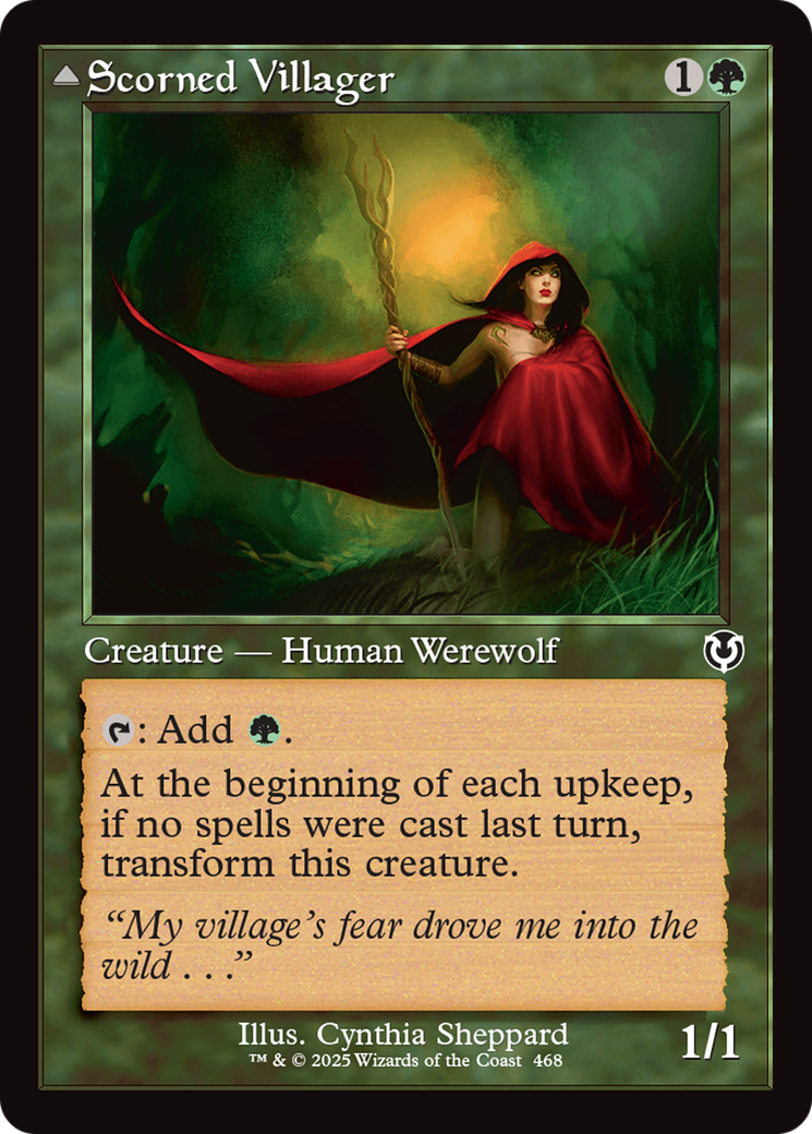 Scorned Villager // Moonscarred Werewolf (INR-468) (Foil)