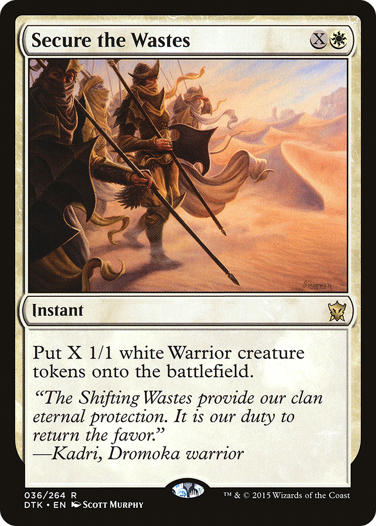 Secure the Wastes (DTK-036) (Foil)