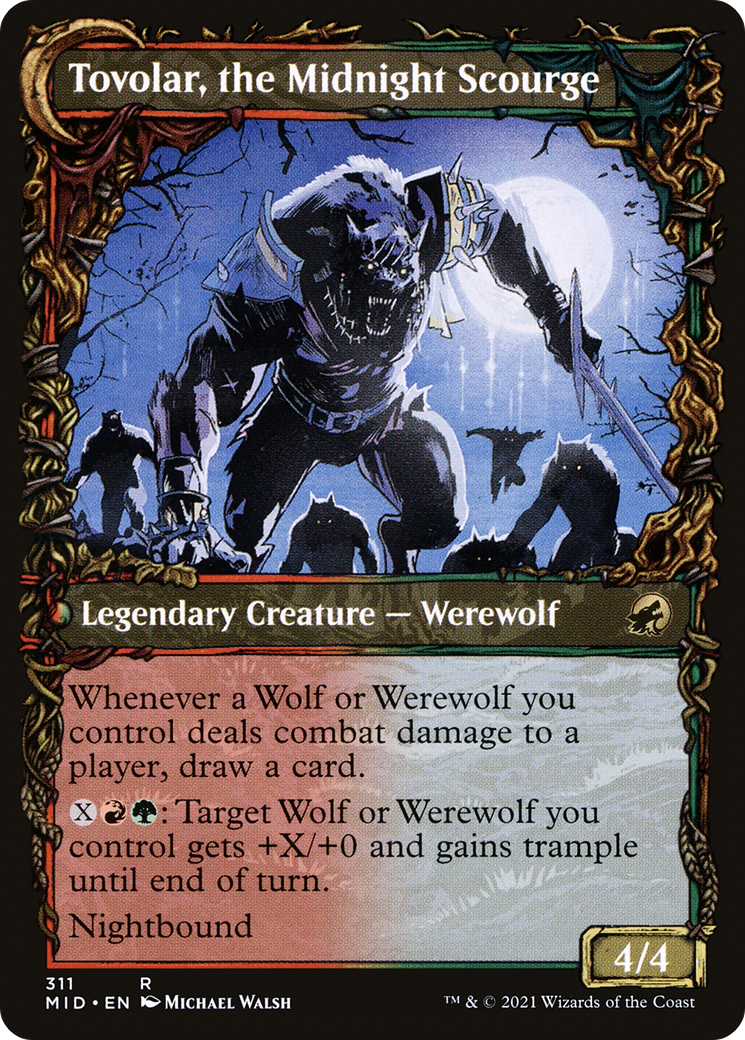 Tovolar, Dire Overlord // Tovolar, the Midnight Scourge (MID-311) (Showcase) (Foil)