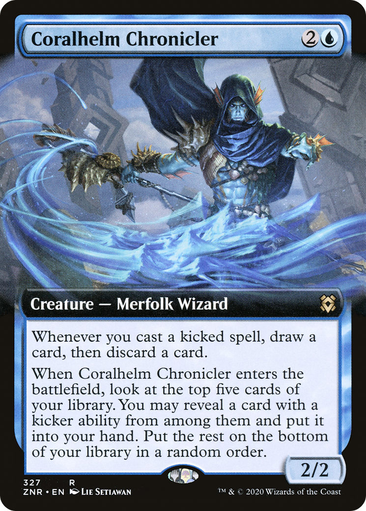Coralhelm Chronicler (ZNR-327) (Extended Art) (Foil)