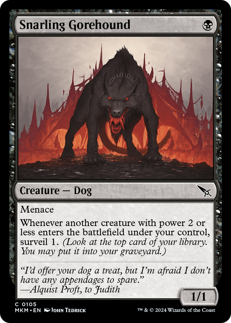 Snarling Gorehound (MKM-105) (Foil)