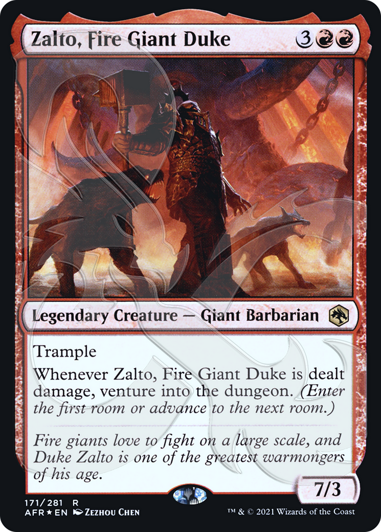 Zalto, Fire Giant Duke (Ampersand Stamped) (AFR&-171A) (Foil)