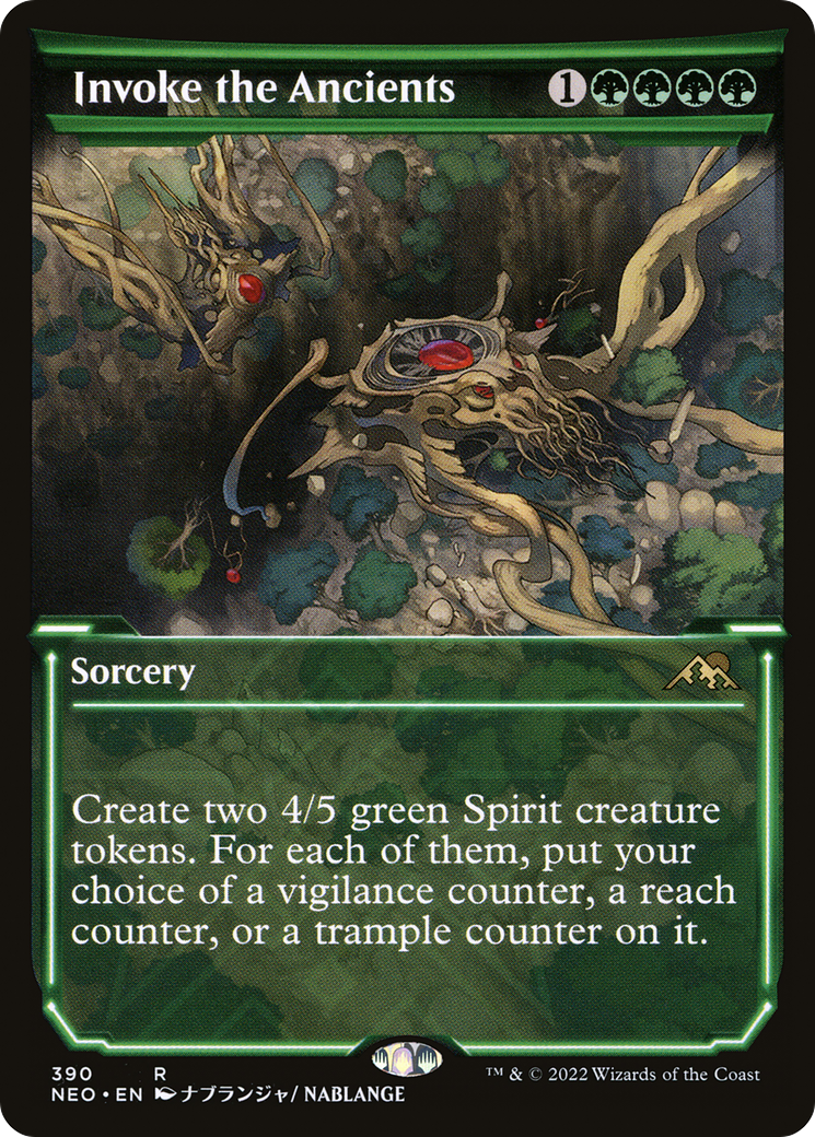 Invoke the Ancients (NEO-390) (Showcase) (Foil)