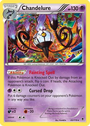 Chandelure (PHF-043) (Reverse Holofoil)