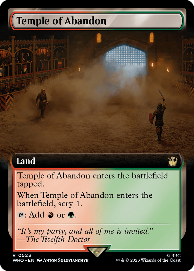 Temple of Abandon (WHO-523) (Extended Art) (Foil)