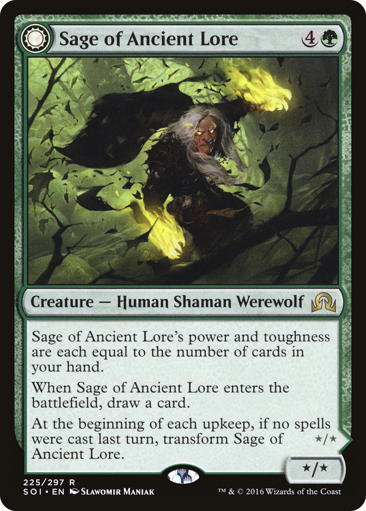 Sage of Ancient Lore // Werewolf of Ancient Hunger (SOI-225)