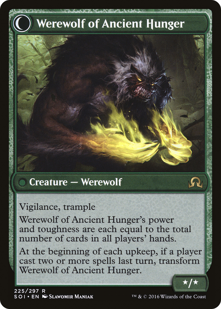 Sage of Ancient Lore // Werewolf of Ancient Hunger (SOI-225) (Foil)