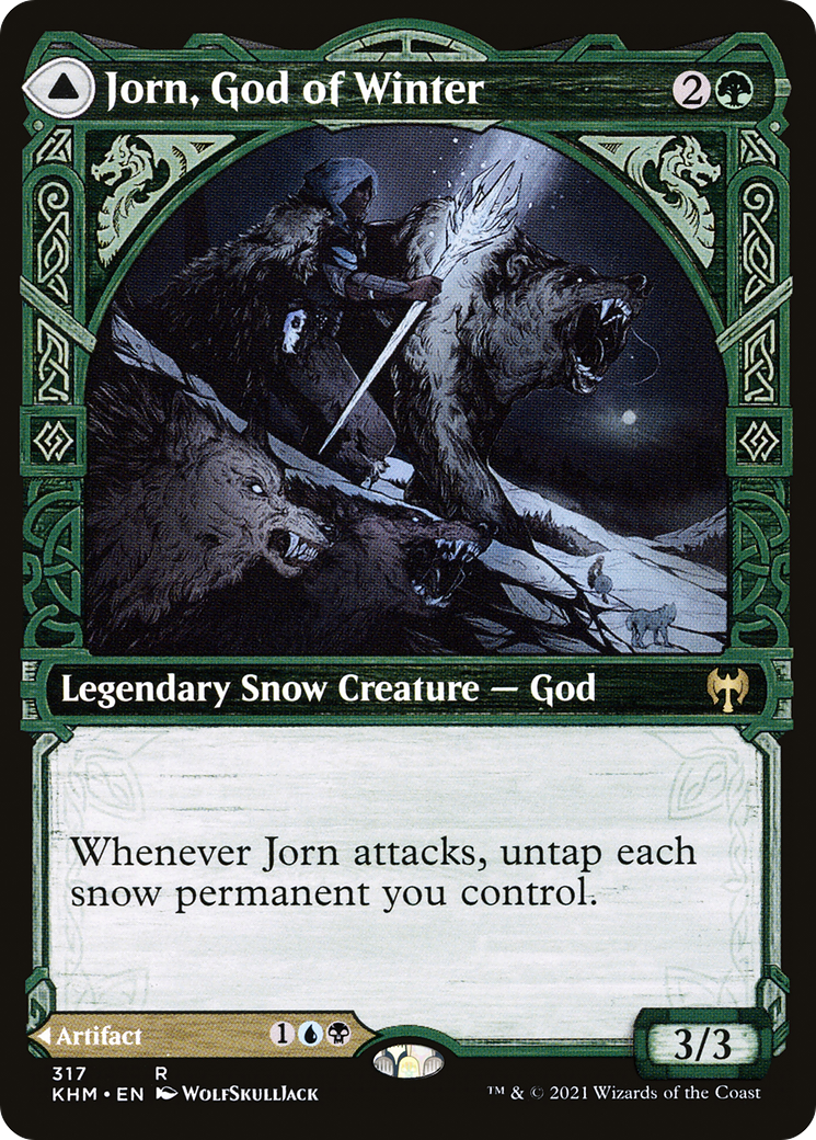 Jorn, God of Winter // Kaldring, the Rimestaff (KHM-317) (Showcase) (Foil)