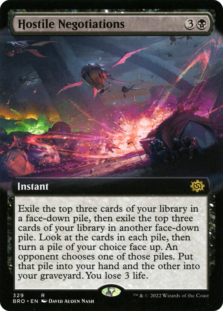 Hostile Negotiations (BRO-329) (Extended Art) (Foil)