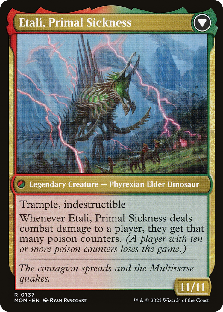 Etali, Primal Conqueror // Etali, Primal Sickness (MOM-137) (Foil)