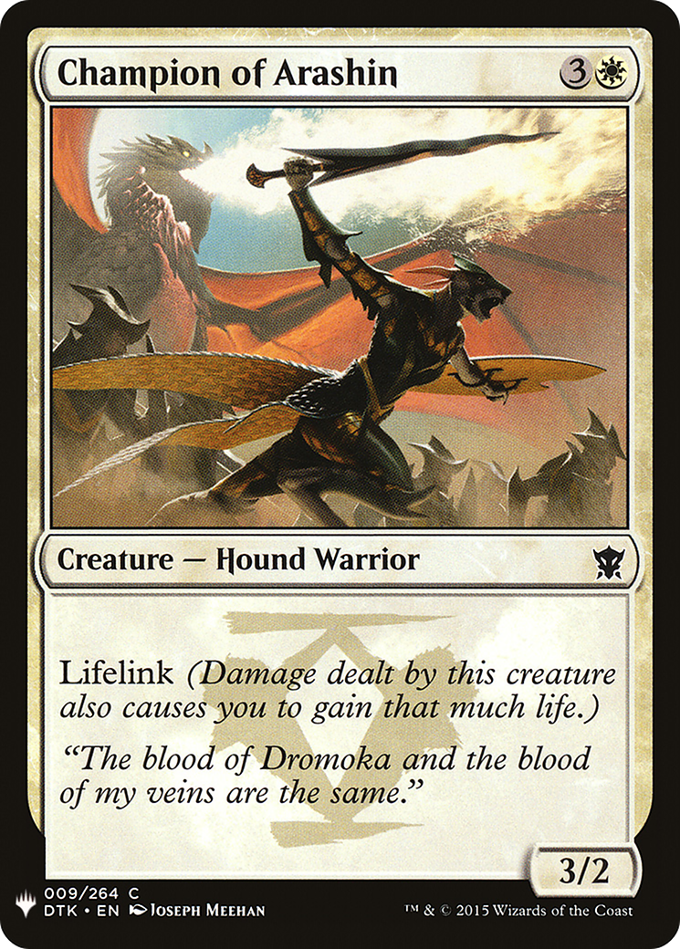 Champion of Arashin (LIST-DTK-9)