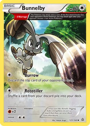 Bunnelby (Omega) (PRC-121) (Reverse Holofoil)