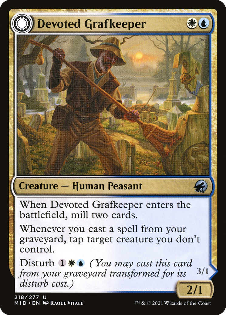 Devoted Grafkeeper // Departed Soulkeeper (MID-218) (Foil)