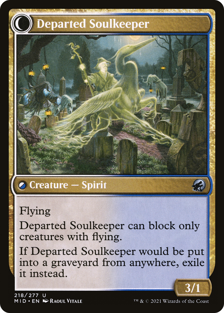Devoted Grafkeeper // Departed Soulkeeper (MID-218) (Foil)