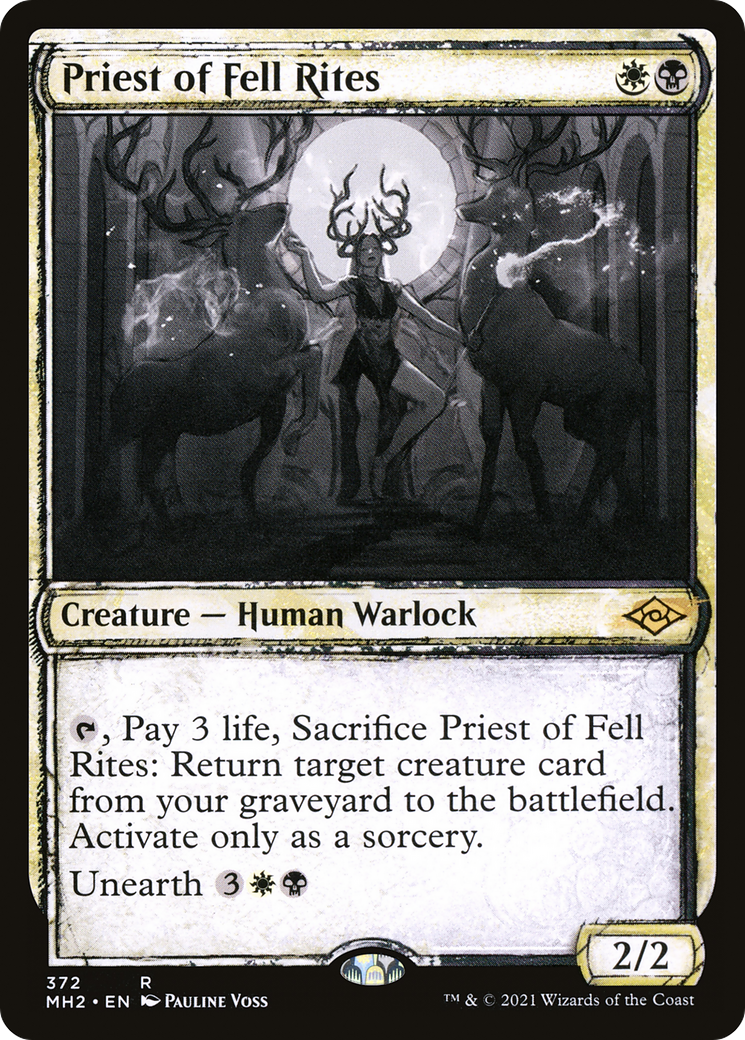 Priest of Fell Rites (MH2-372) (Showcase) (Foil)