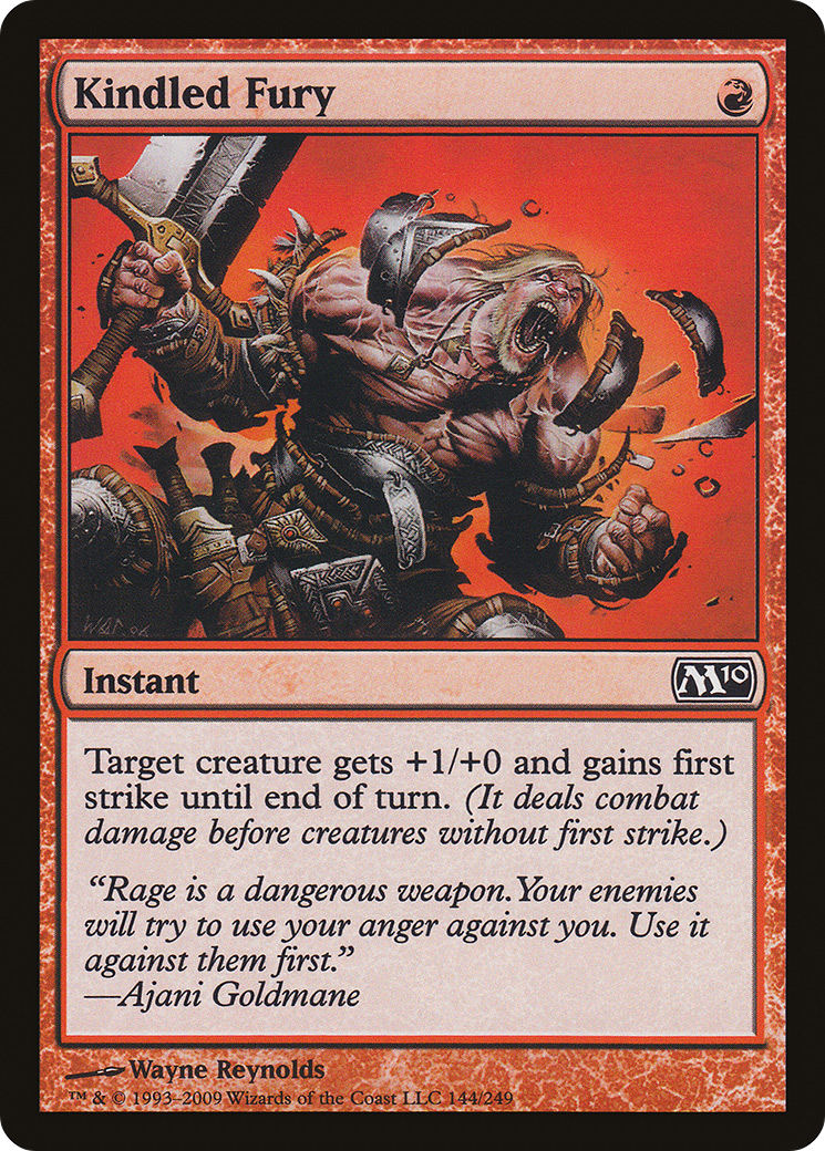 Kindled Fury (M10-144) (Foil)