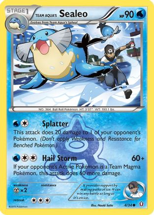 Team Aqua's Sealeo (DCR-004) (Reverse Holofoil)