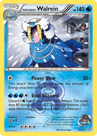 Team Aqua's Walrein (DCR-005) (Holofoil)
