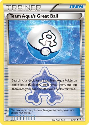 Team Aqua's Great Ball (DCR-027) (Reverse Holofoil)
