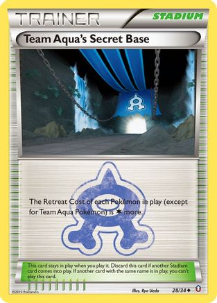 Team Aqua's Secret Base (DCR-028) (Reverse Holofoil)